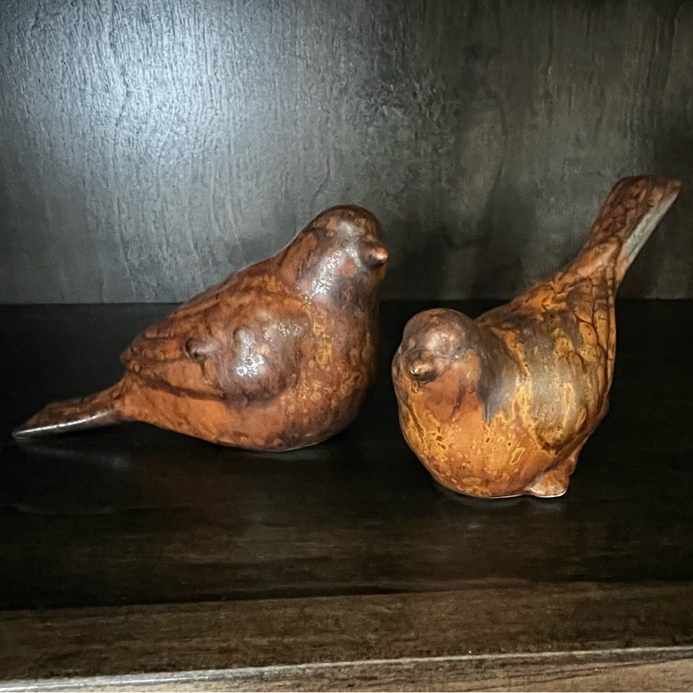 2 Little Porcelain Birds